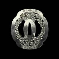 Sakura Mokkō-gata Tsuba 桜木瓜
