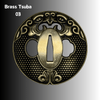 Brass Tsuba For Katana Wakizashi Tanto Samurai Sword | KatanaSwordArt Tsuba For Sale 2026