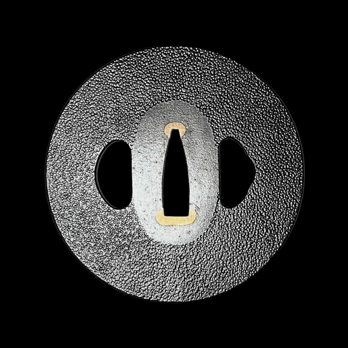 Ishime-ji Iron Tsuba with Sekigane 石目鉄鐔 | TangGu Sword United States 2026