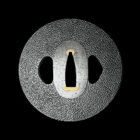 Ishime-ji Iron Tsuba with Sekigane 石目鉄鐔 | TangGu Sword United States 2026