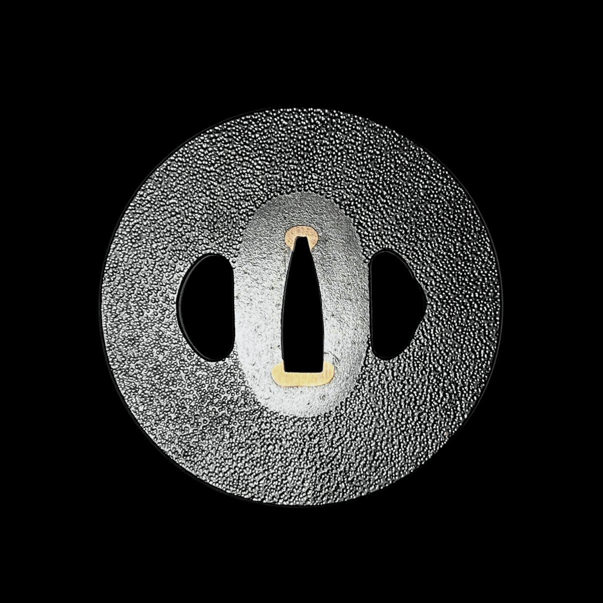 Ishime - ji Iron Tsuba with Sekigane 石目鉄鐔 | TangGu Sword United States 2026