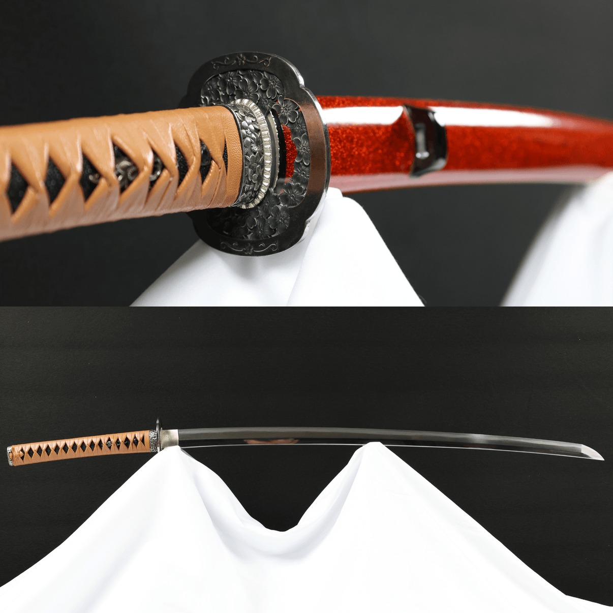 Katana Amber Sakura Kobuse Blade Kōhaku Zakura Koshirae 琥櫻 | TangGu Sword United States 2026