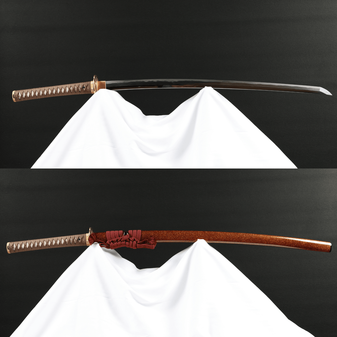 Katana Golden Ripple Sanmai Blade Koran Koshirae 金漣 | TangGu Sword ...