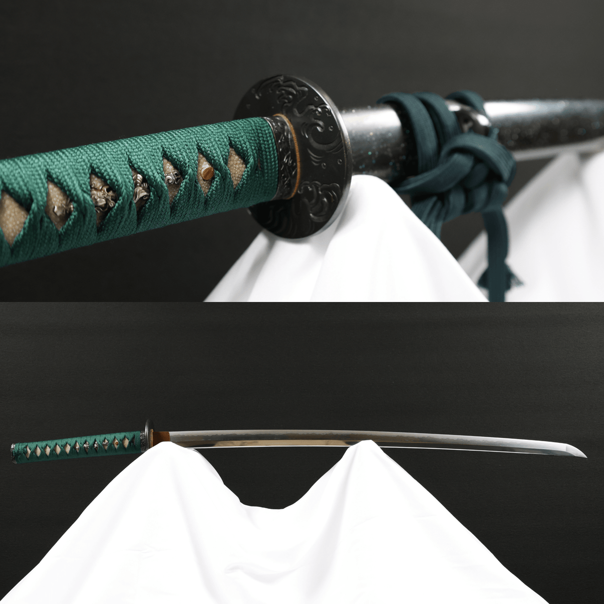 Katana Obsidian Wave Oroshigane Kobuse Blade Kuronami Koshirae 黑浪 | TangGu Sword United States 2026