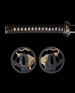 Katana Tiger Tamer Sanmai Blade Koko Koshirae 黑曜 | TangGu Sword 2026