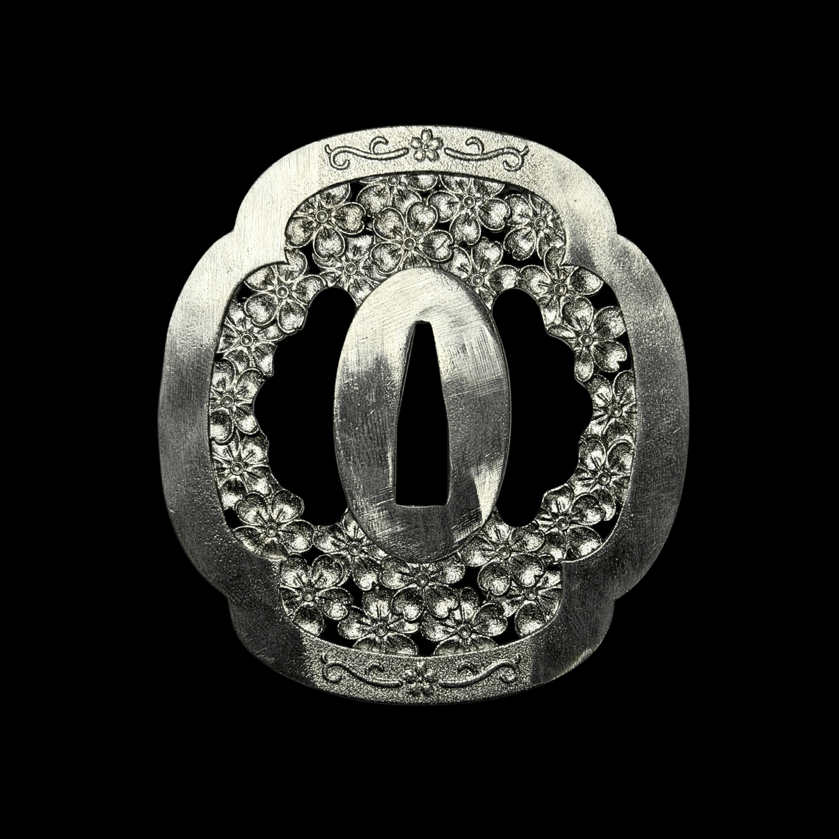 Sakura Mokkō-gata Tsuba 桜木瓜 | TangGu Sword United States 2026