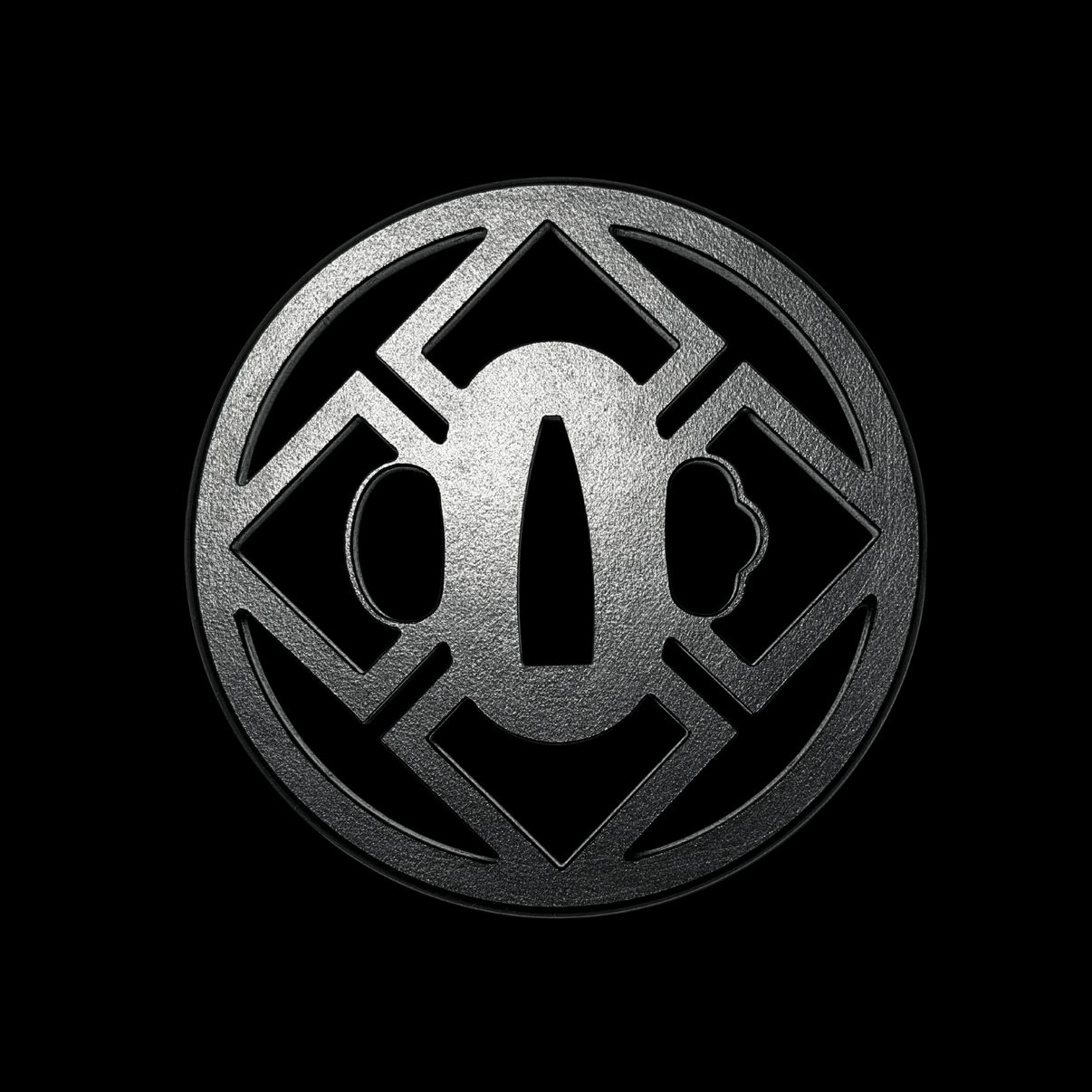 Shihō-bishi Iron Sukashi Tsuba 四方菱 | TangGu Sword United States 2026