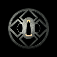 Shihō - bishi Sukashi Tsuba with Sekigane 四方菱形透鐔 | TangGu Sword United States 2026
